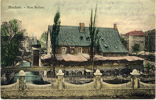 Haus Rechen von Süden um 1905