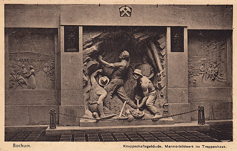Knappschaft Marmorbild