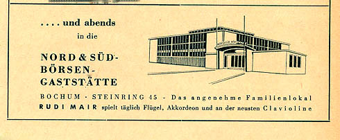 Nord-Süd Börsenhalle Werbung