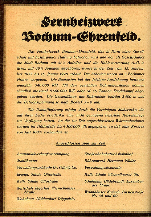 Infoseite zur Fernwärmeversorgung im Ehrenfeld
