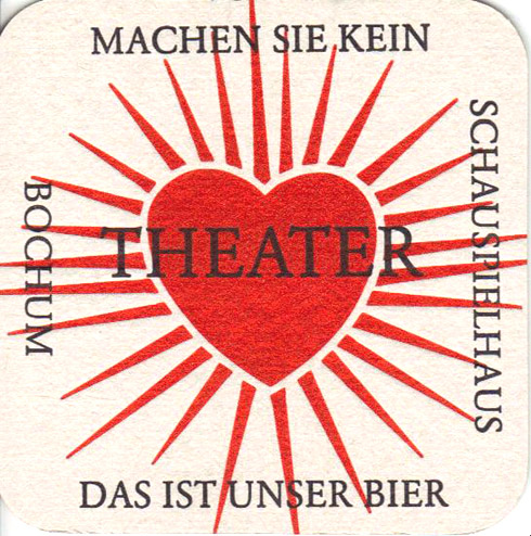 Schauspiel-Logo auffem Bierdeckel