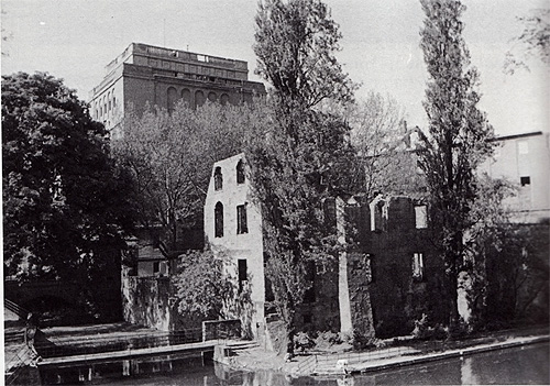 Haus Rechen nach Zerstörung um 1950